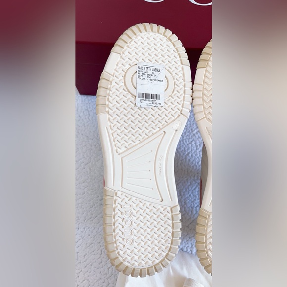 Gucci Women’s Women’s Bicolor Web Low-Top Sneakers - Picture 11 of 16